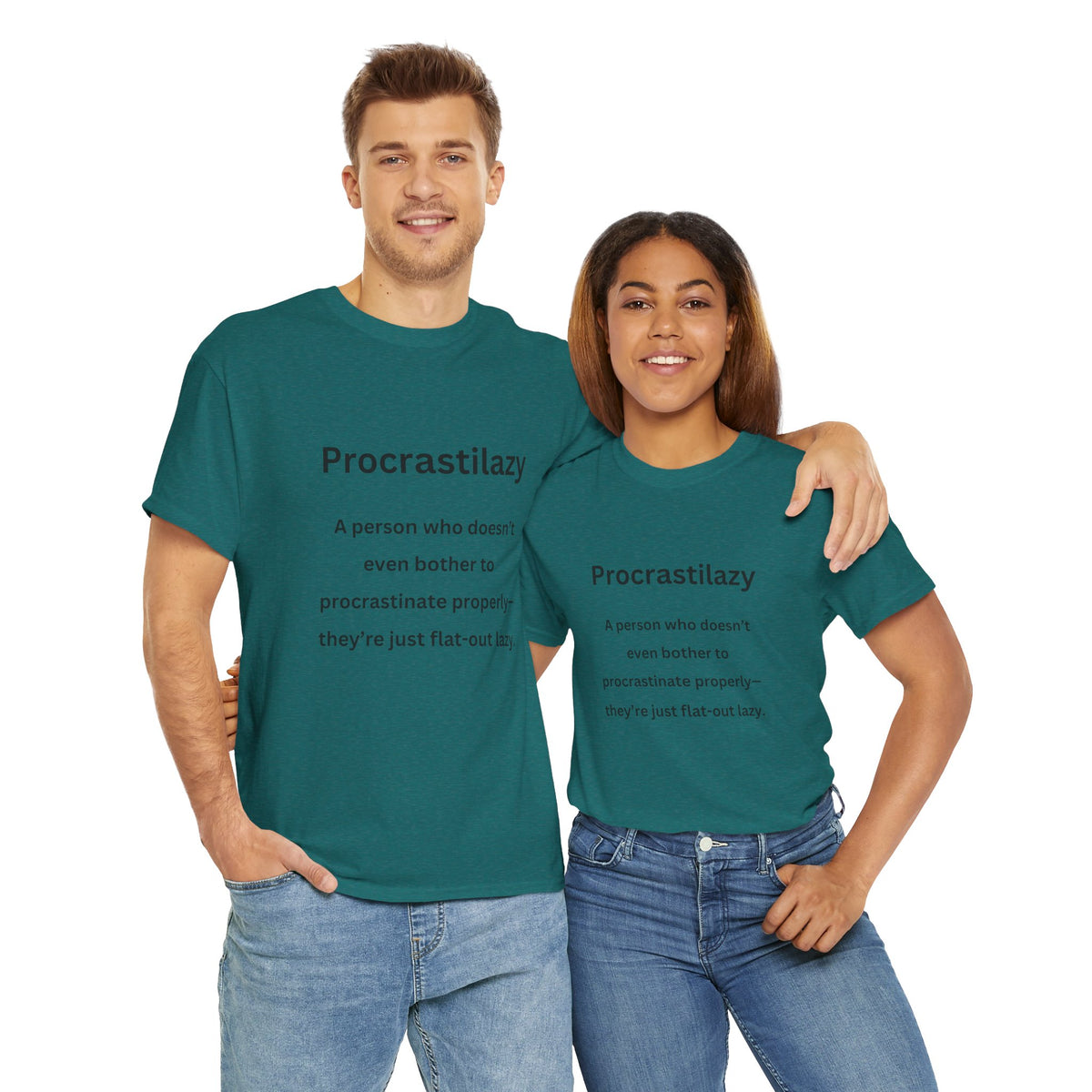 Procrastilazy - Urban Words - Unisex Heavy Cotton Tee