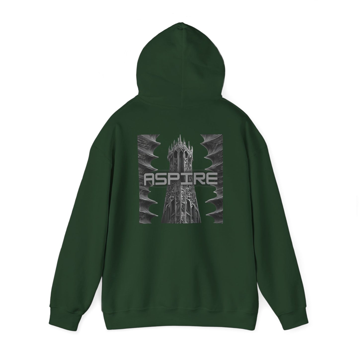 Aspire (printed on back) - Statement Graphic - Unisex Heavy Blend™ Hooded Sweatshirt