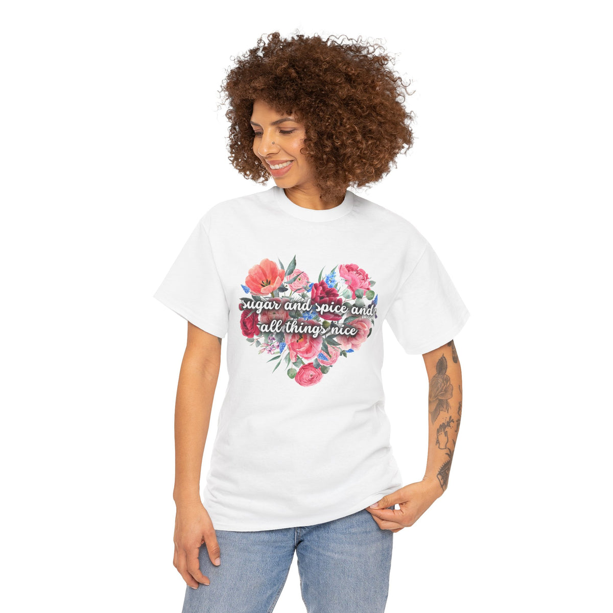 Sugar and Spice and all things nice - Unisex Heavy Cotton Tee