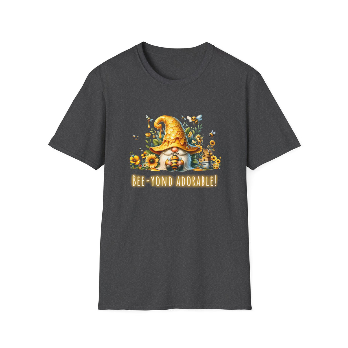 Bee-yond Adorable Gnome - Unisex Softstyle T-Shirt