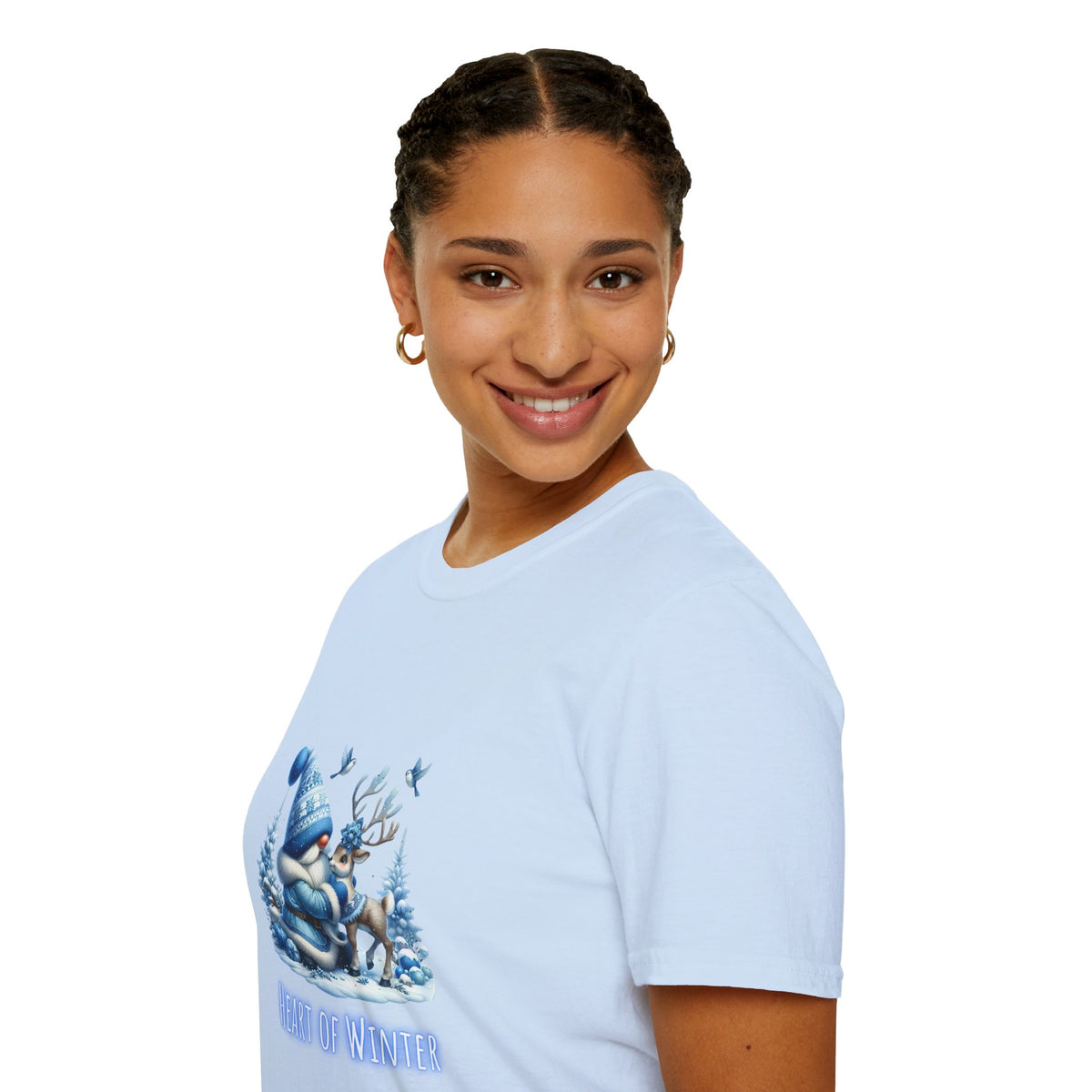 Heart of Winter (gnome) - Christmas- Unisex Softstyle T-Shirt