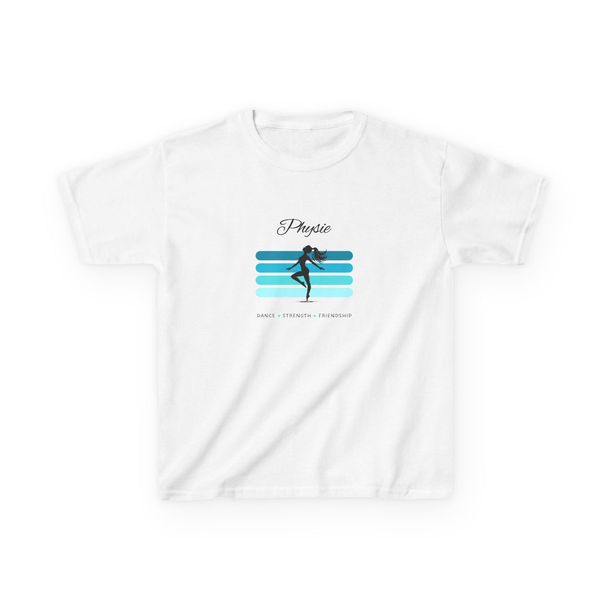 Physie. Dance. Strength. Friendship (teal) - Youth / Kids Heavy Cotton™ Tee