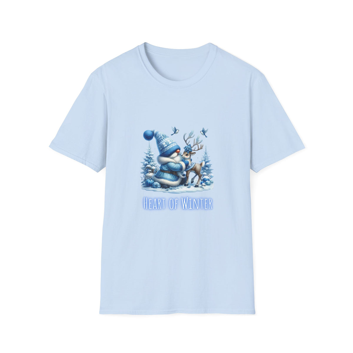Heart of Winter (gnome) - Christmas- Unisex Softstyle T-Shirt