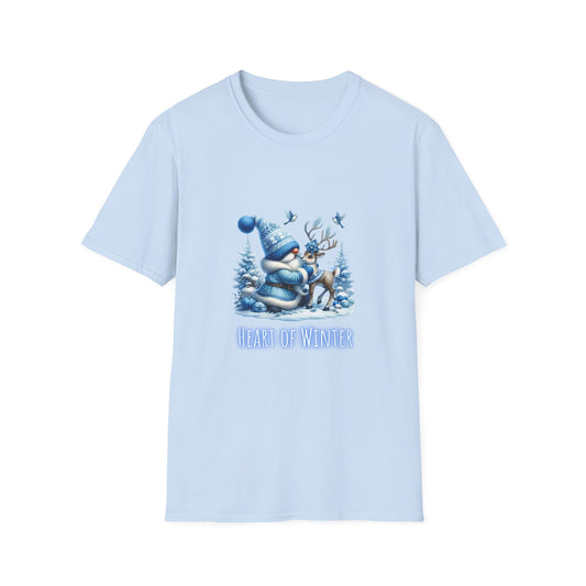 Heart of Winter (gnome) - Christmas- Unisex Softstyle T-Shirt