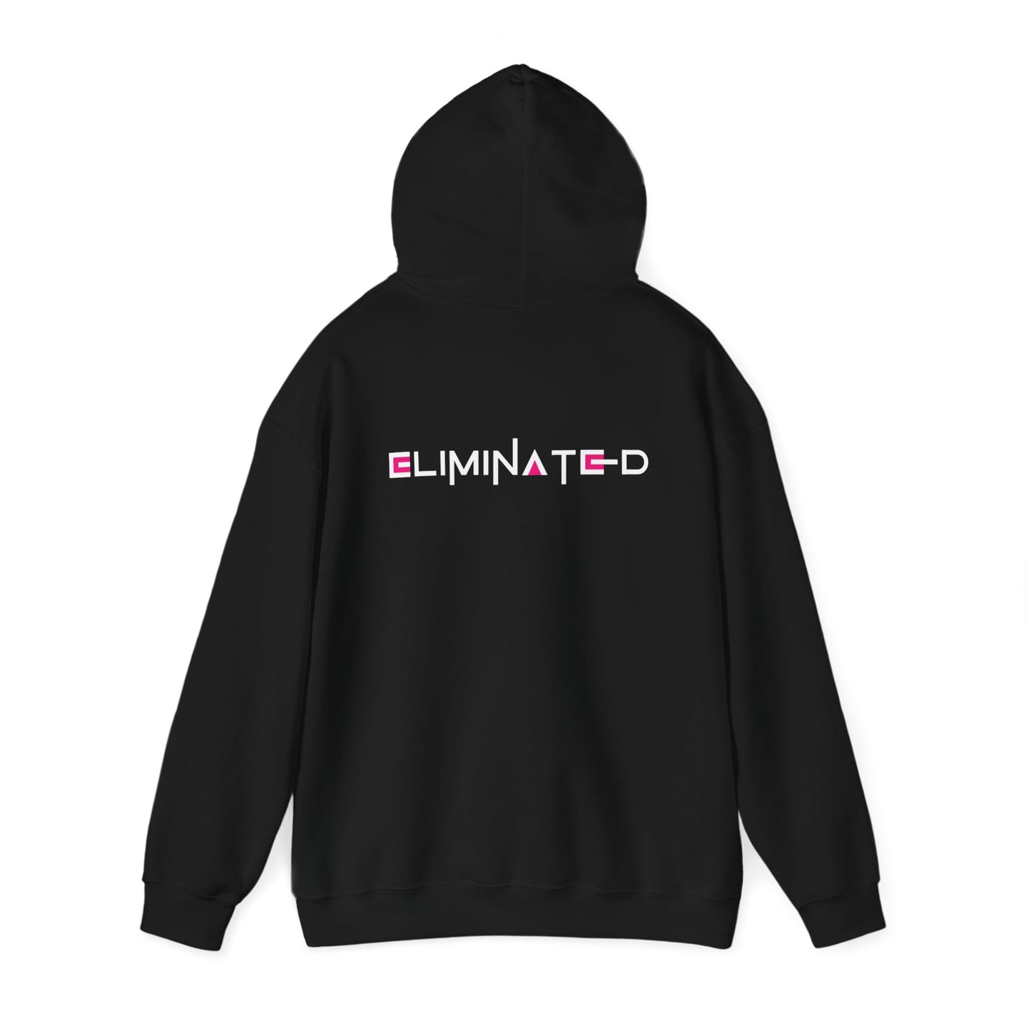 Eliminated (Squid Games) (printed on back) - Modern Vibes - Unisex Heavy Blend™ Hooded Sweatshirt