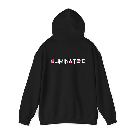 Eliminated (Squid Games) (printed on back) - Modern Vibes - Unisex Heavy Blend™ Hooded Sweatshirt