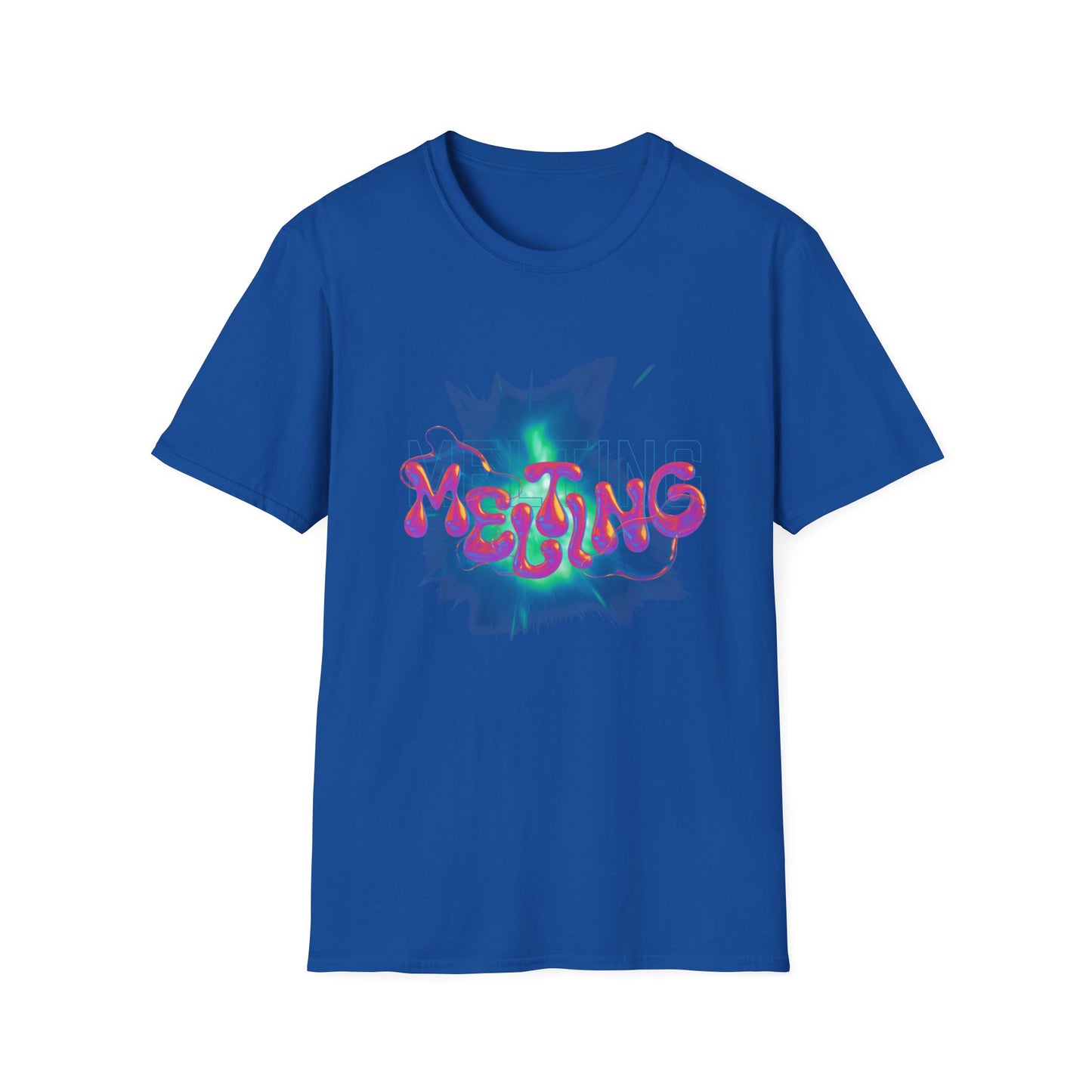 Melting Graphic (pink) - Unisex Softstyle T-Shirt
