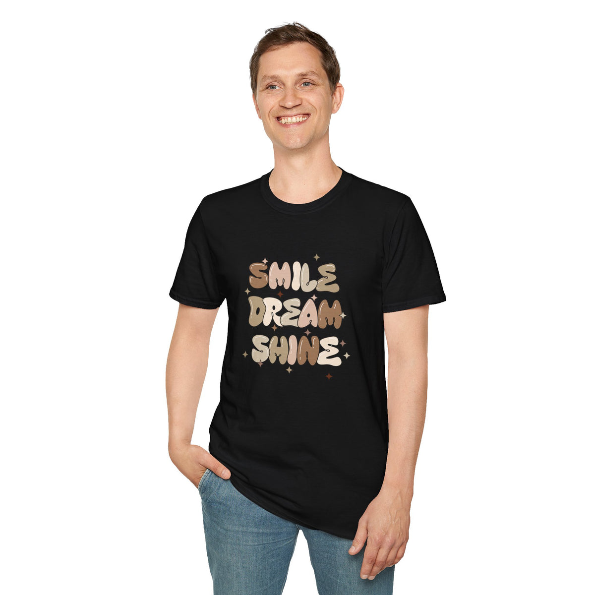 Smile Dream Shine (neutral) - Unisex Softstyle T-Shirt