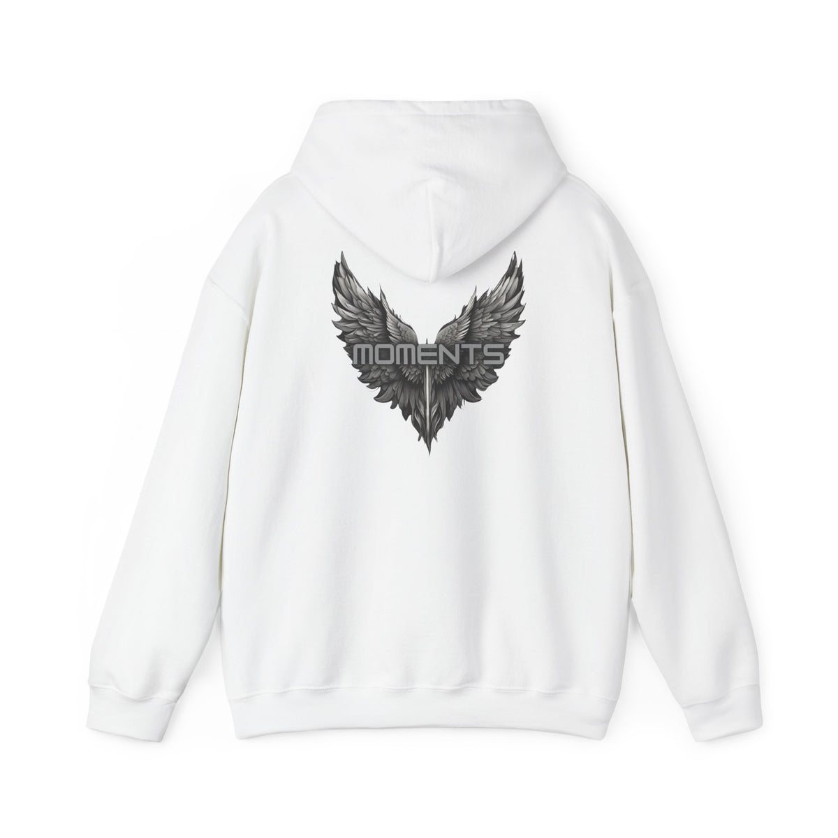 Moments (printed on back) - Statement Graphic - Unisex Heavy Blend™ Hooded Sweatshirt