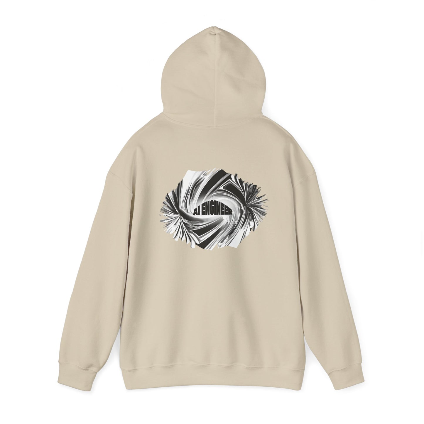 AI Engineer (printed on back) - Modern Vibes - Unisex Heavy Blend™ Hooded Sweatshirt