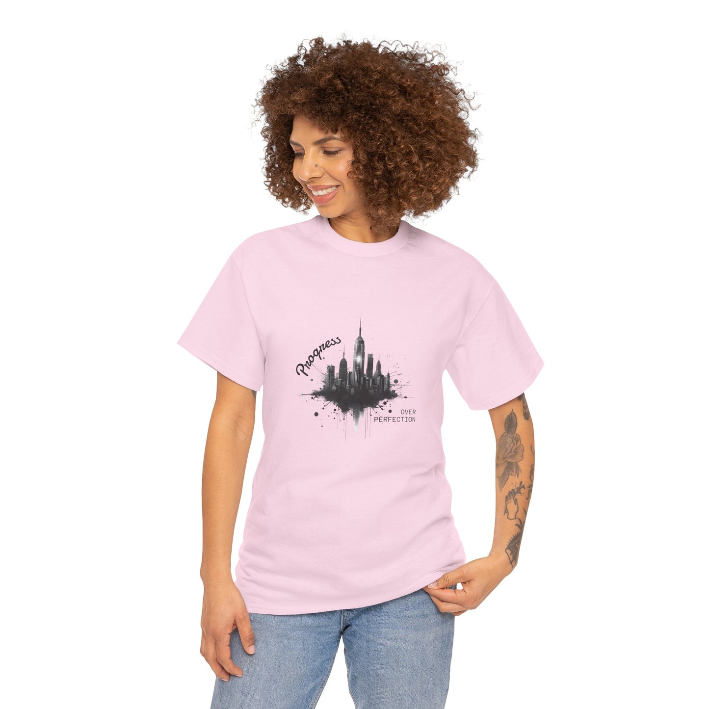 Progress over perfection - Unisex Heavy Cotton Tee