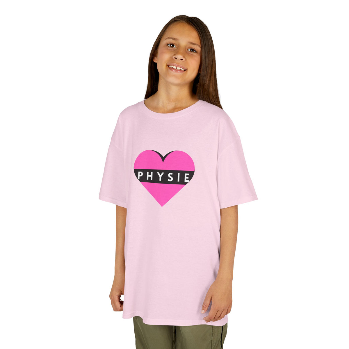 Love Physie - (pink) - Kids Heavy Cotton™ Tee