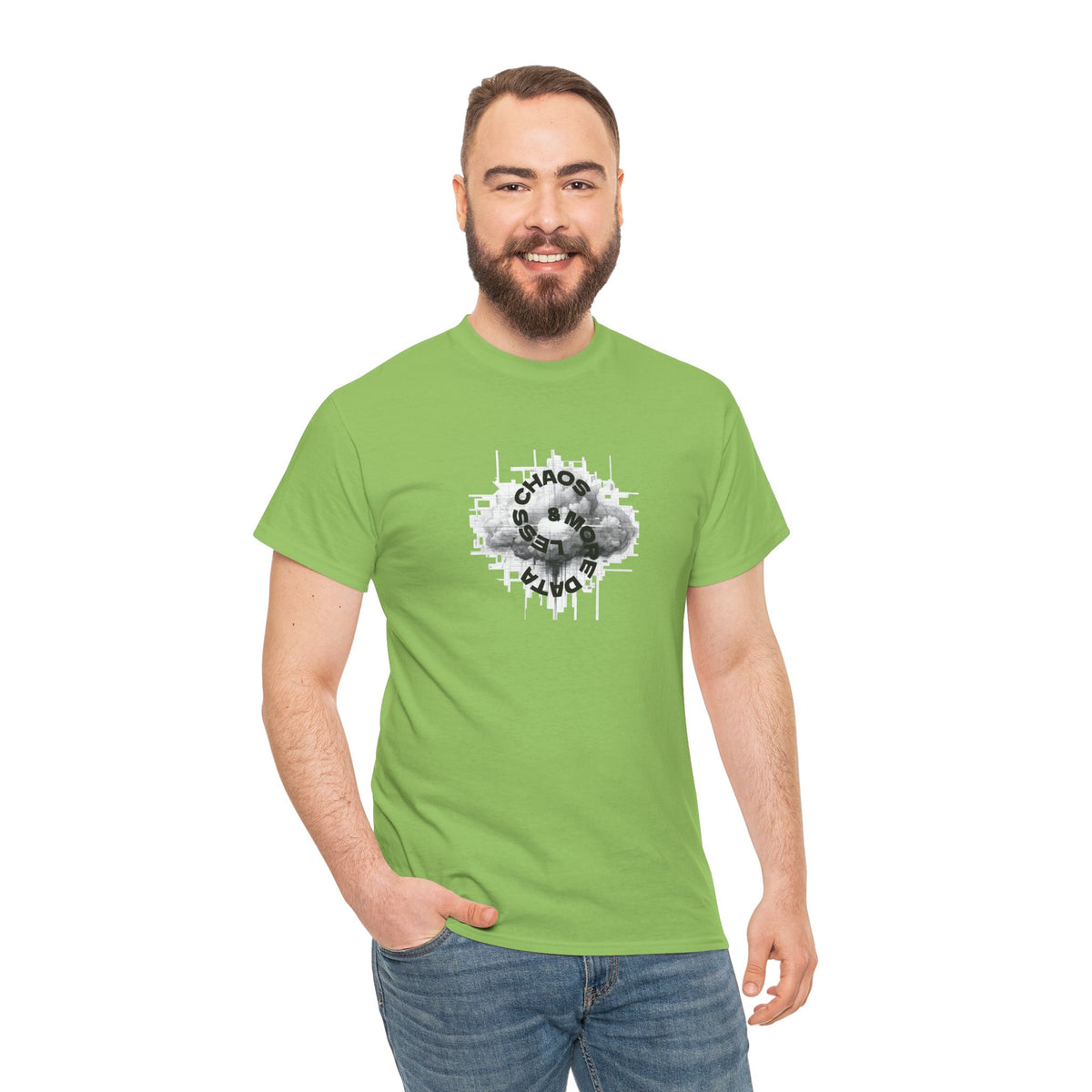 Less Chaos, More Data - Unisex Heavy Cotton Tee