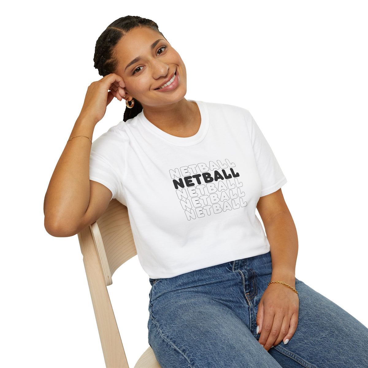 Netball x 5 - Unisex Softstyle T-Shirt
