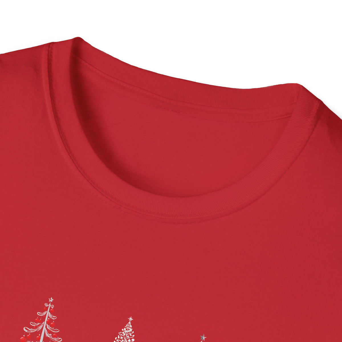 Christmas Trees (silver) - Unisex Softstyle T-Shirt