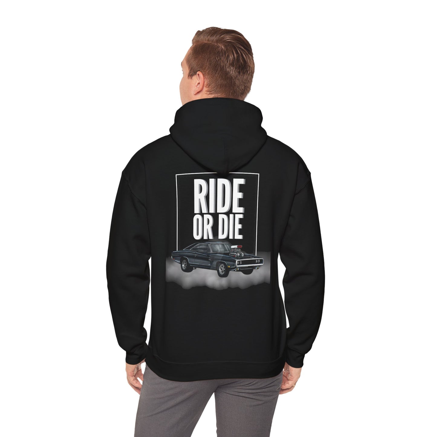 Ride or Die (printed on back) - Modern Vibes - Unisex Heavy Blend™ Hooded Sweatshirt