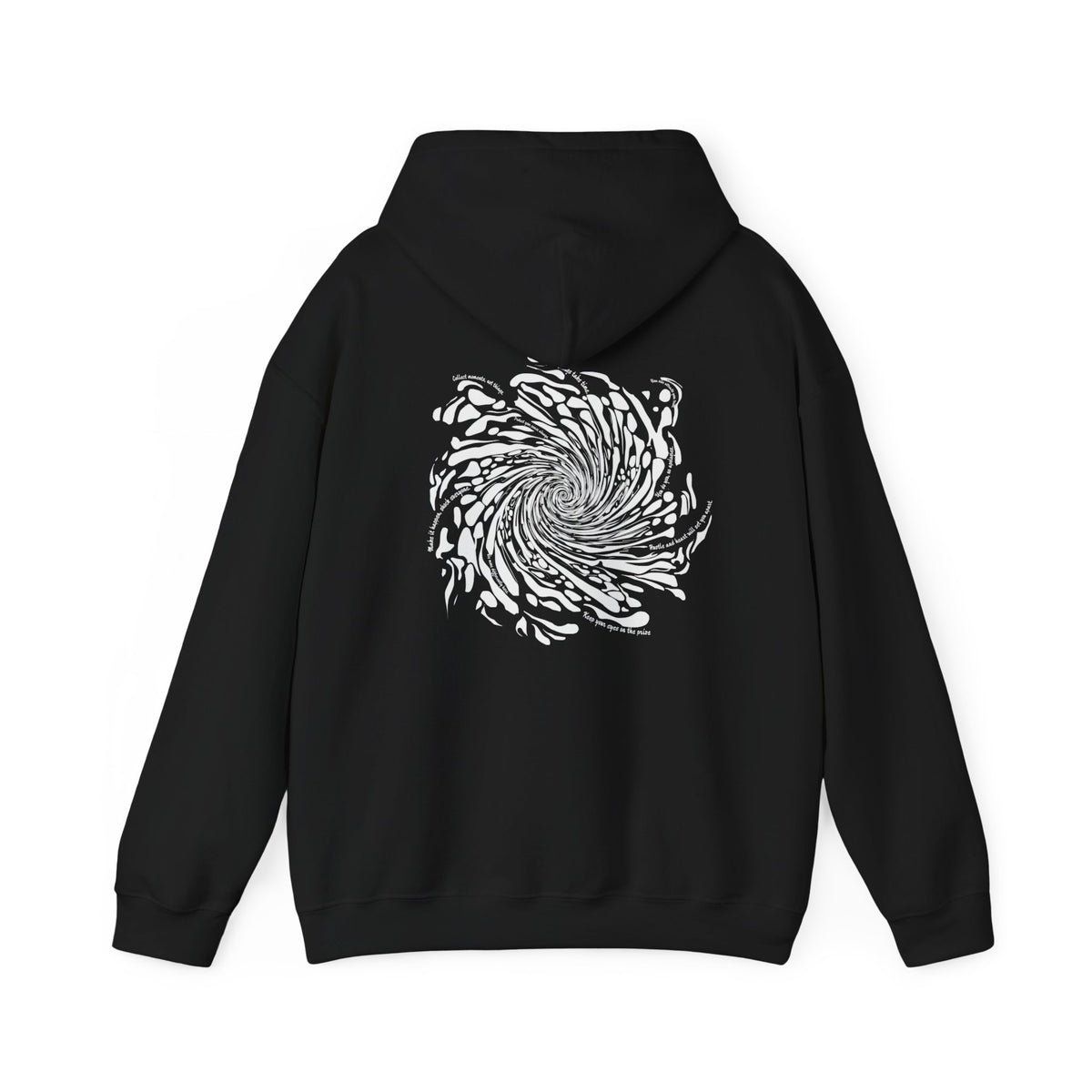 Firework Swirl Statements (printed on back) - Modern Vibes - Unisex Heavy Blend™ Hooded Sweatshirt