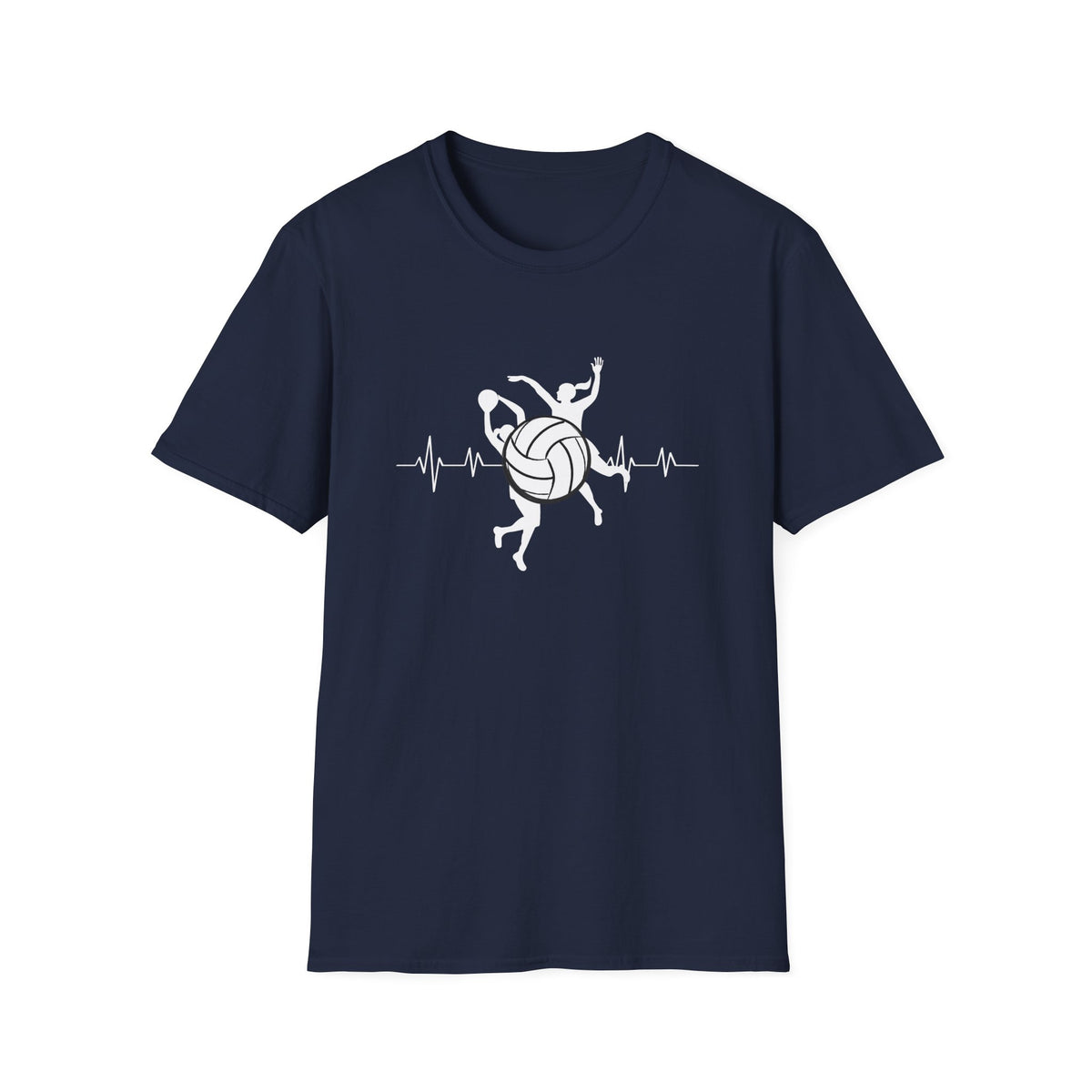 Netball heartbeat - Unisex Softstyle T-Shirt