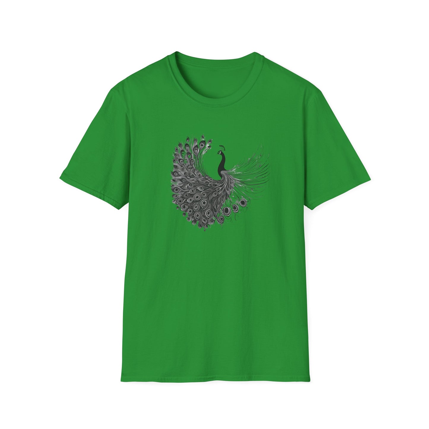Peacock - Statement graphic - Unisex Softstyle T-Shirt