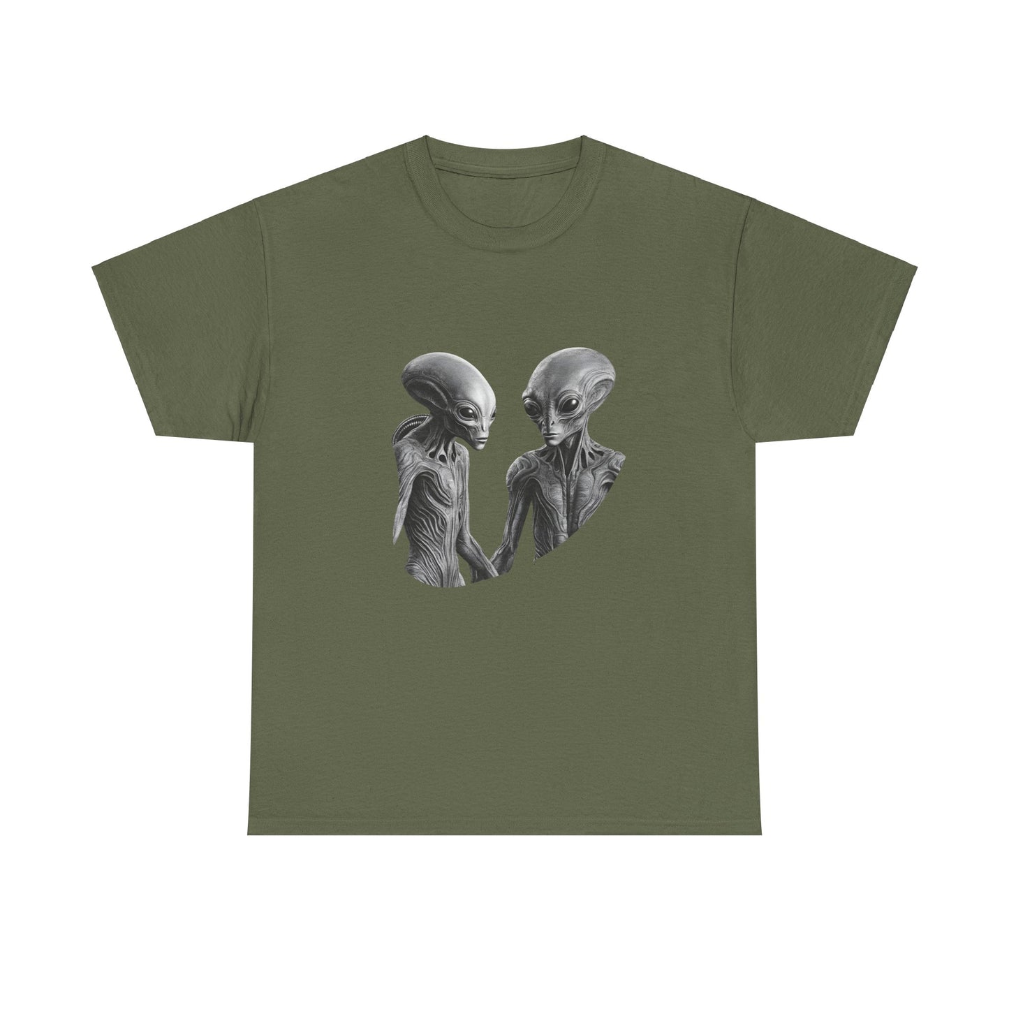 Aliens - Statement Graphic - Unisex Heavy Cotton Tee