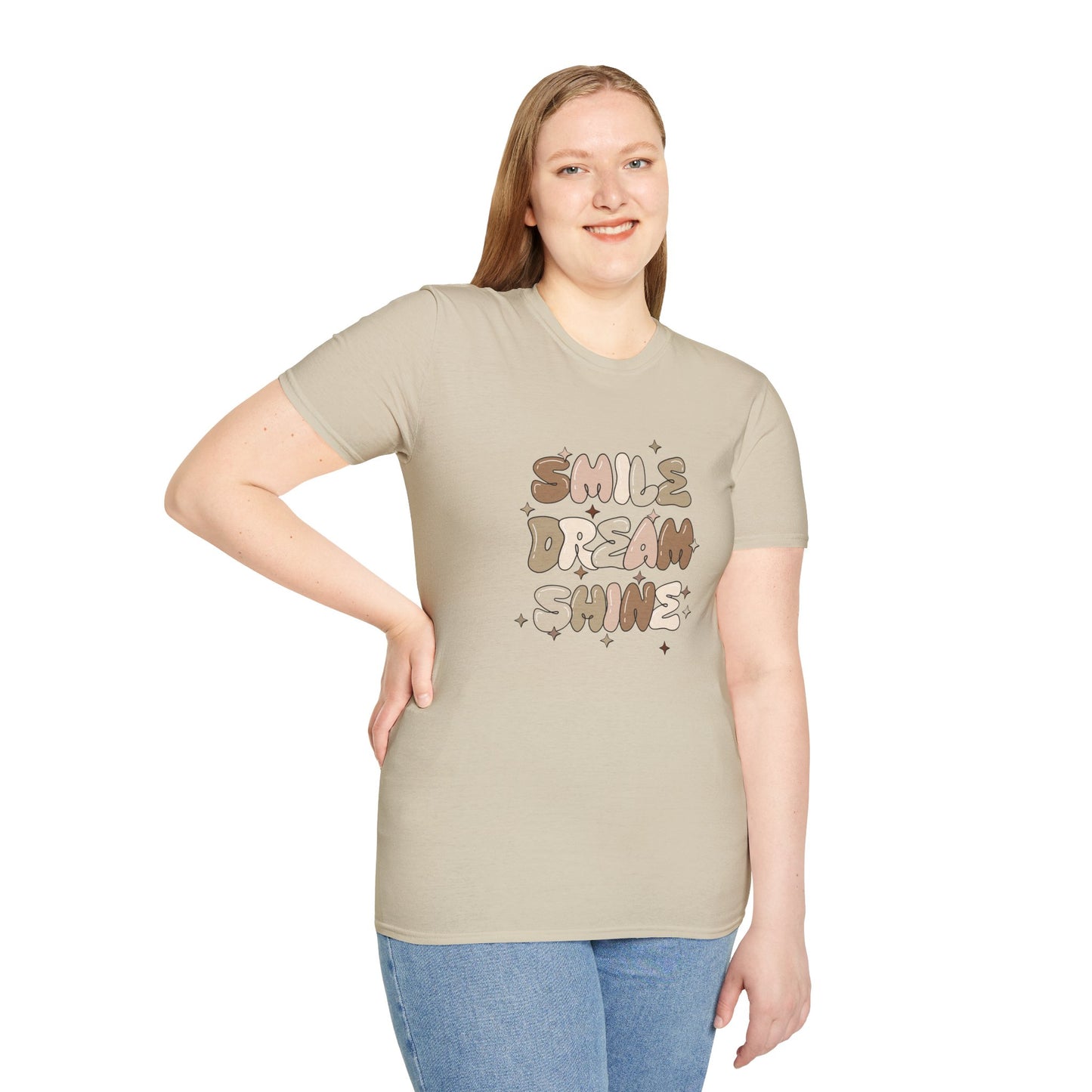 Smile Dream Shine (neutral) - Unisex Softstyle T-Shirt