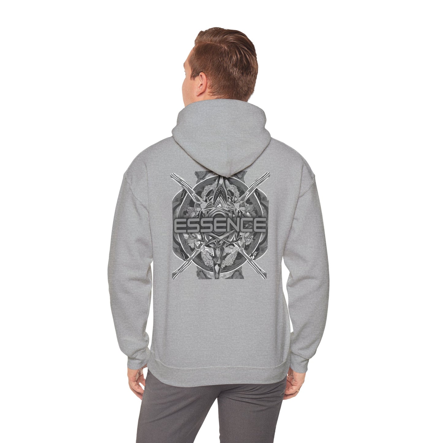 Essence (printed on back) - Statement Graphic - Unisex Heavy Blend™ Hooded Sweatshirt
