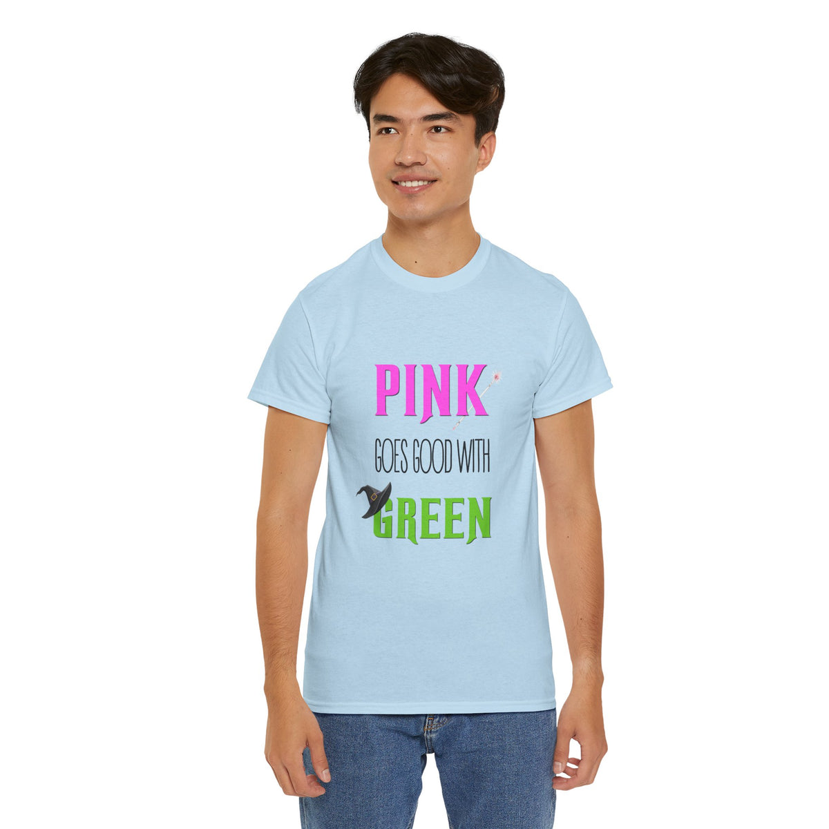 Pink goes good with Green (Wicked) - Unisex Heavy Cotton Tee