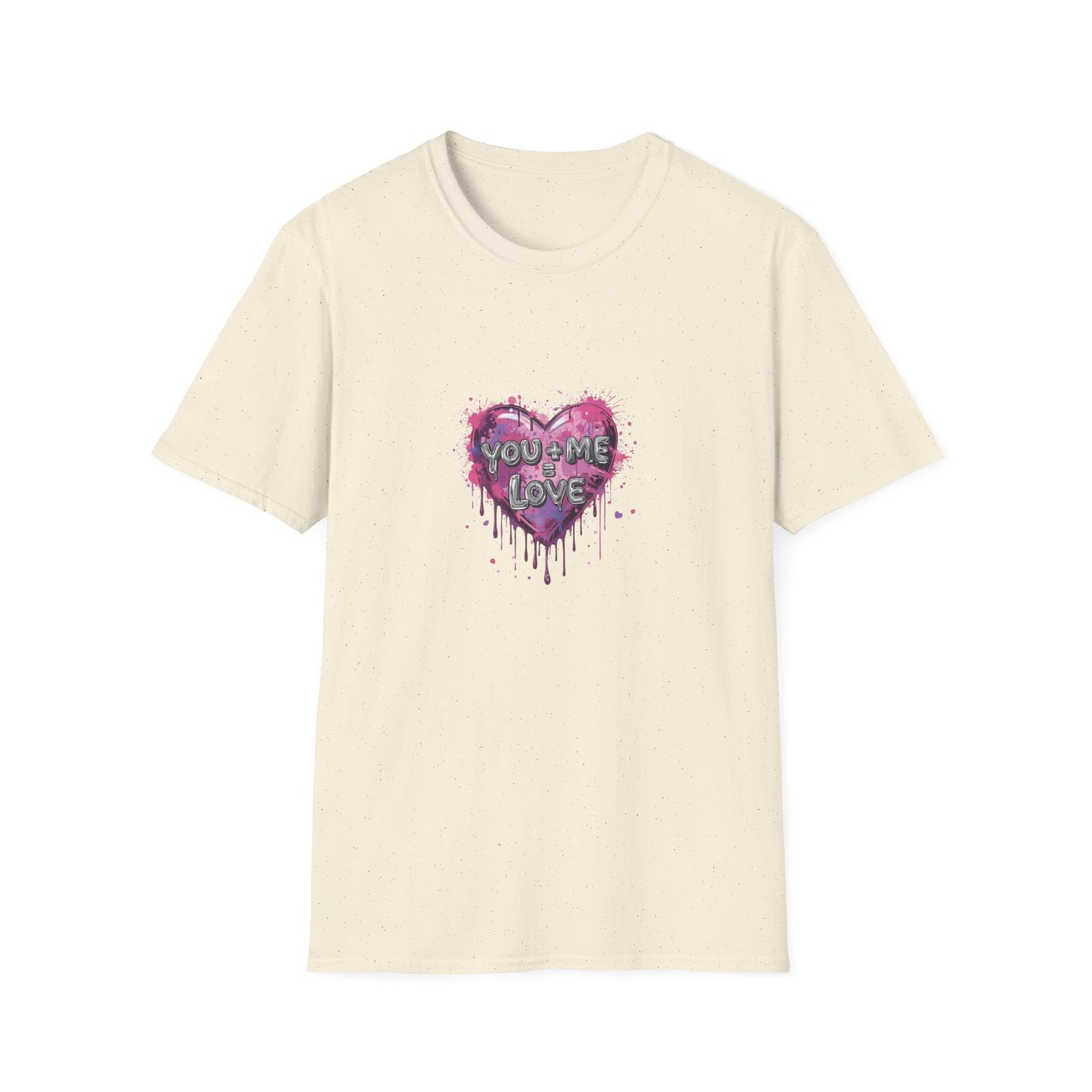 you + me = love - Unisex Softstyle T-Shirt