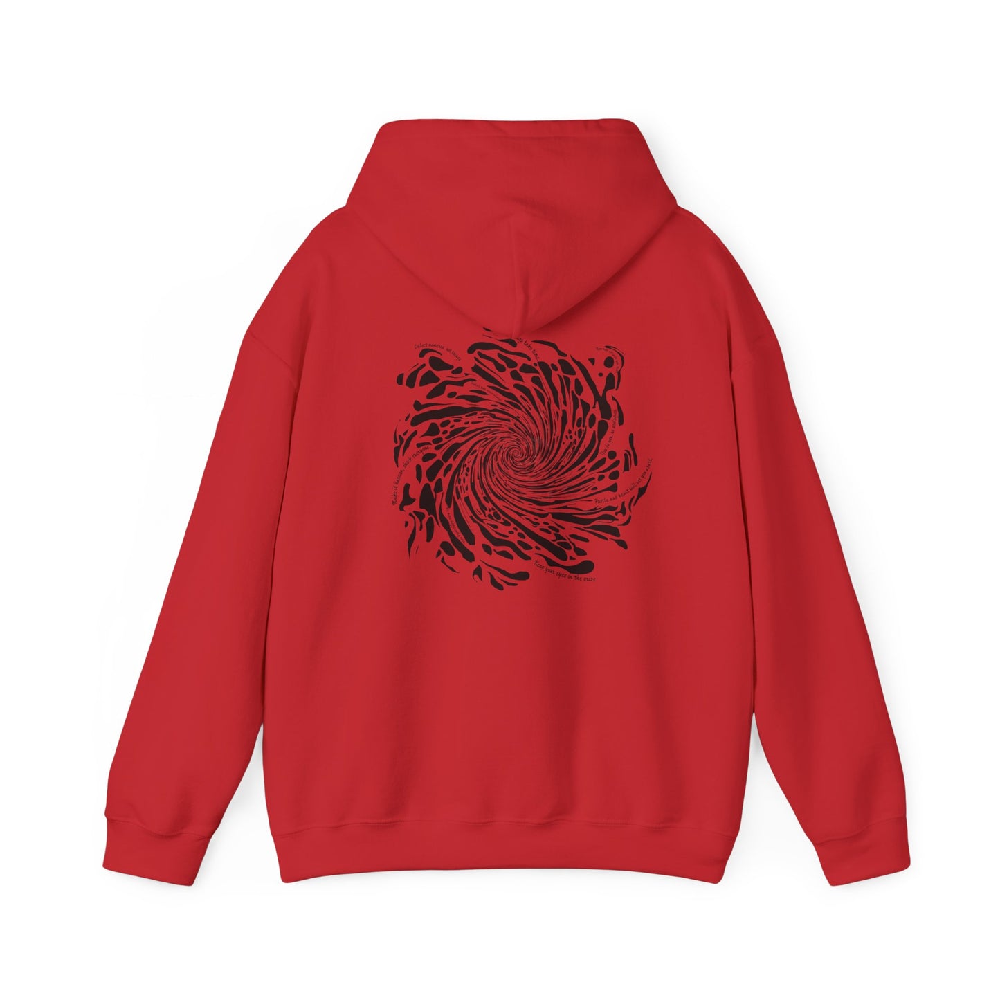 Firework Swirl Statements (printed on back) - Modern Vibes - Unisex Heavy Blend™ Hooded Sweatshirt