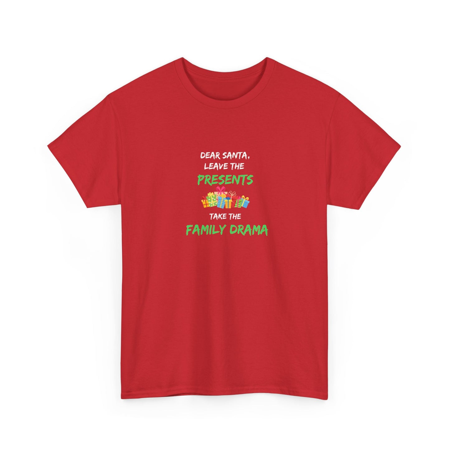 Family Drama - Christmas - Unisex Heavy Cotton Tee
