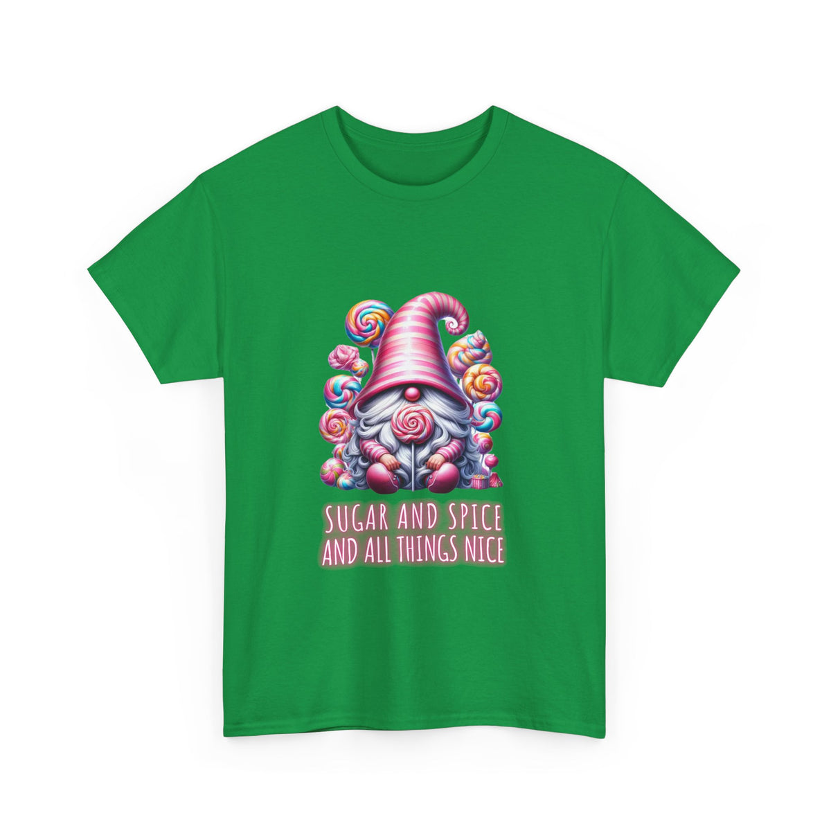 Sugar and Spice and all things nice - Gnome - Unisex Heavy Cotton Tee