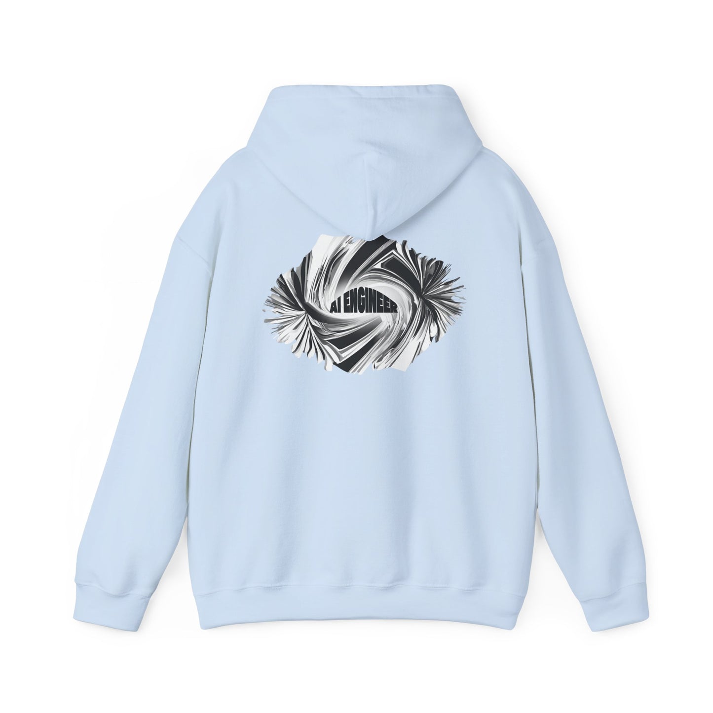 AI Engineer (printed on back) - Modern Vibes - Unisex Heavy Blend™ Hooded Sweatshirt