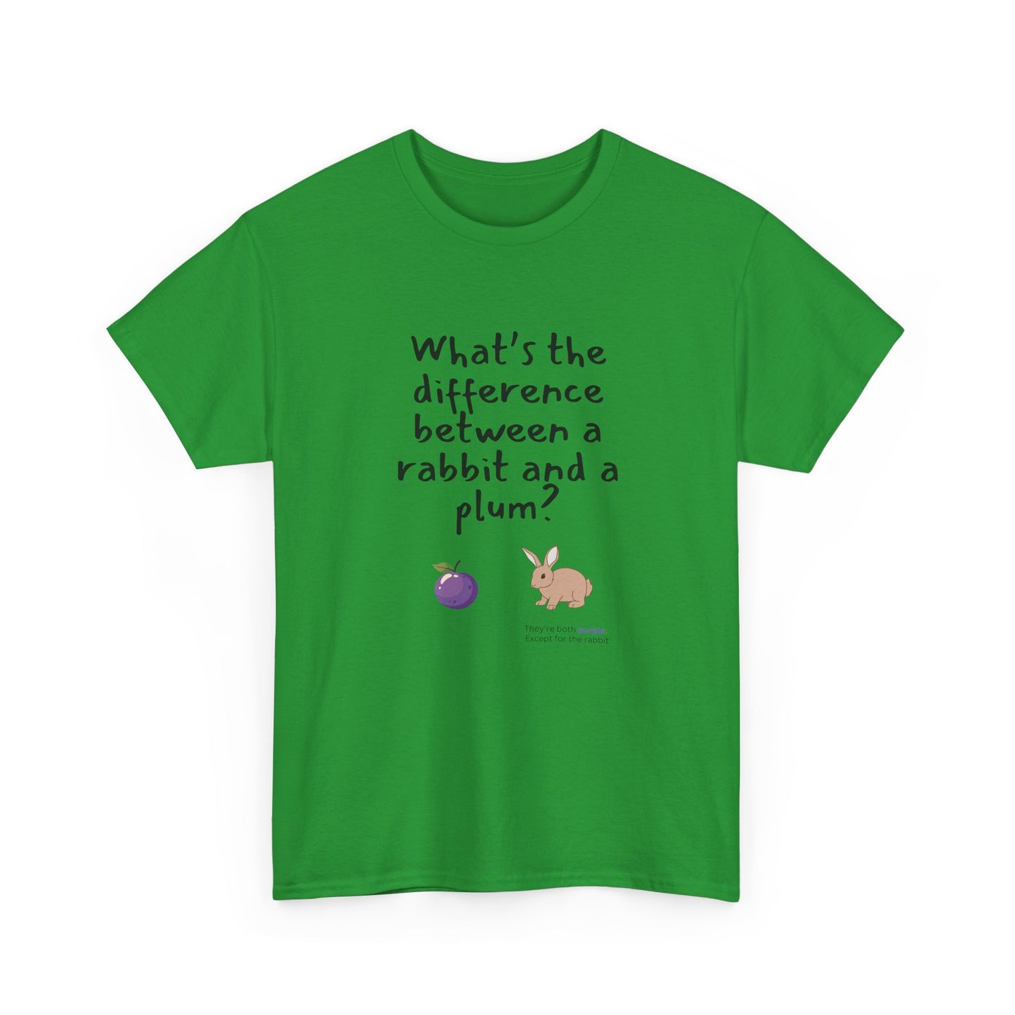 Rabbit and Plum - Funny - Unisex Heavy Cotton Tee