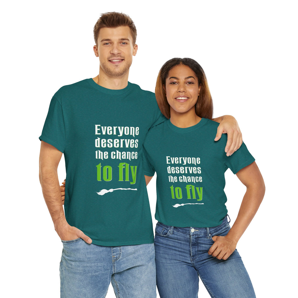 Everyone deserves a chance to fly (Wicked) - Unisex Heavy Cotton Tee