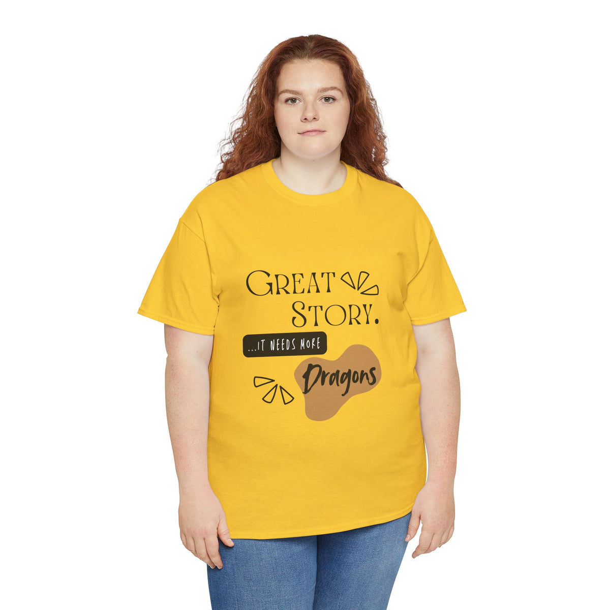 Great Story - Needs Dragons - Unisex Heavy Cotton Tee