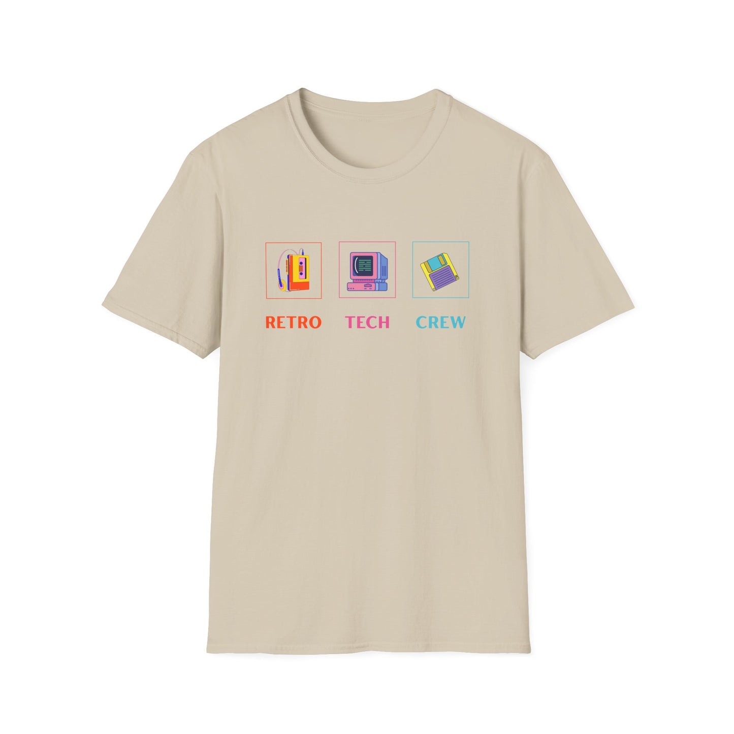 Retro Tech Crew - Unisex Softstyle T-Shirt