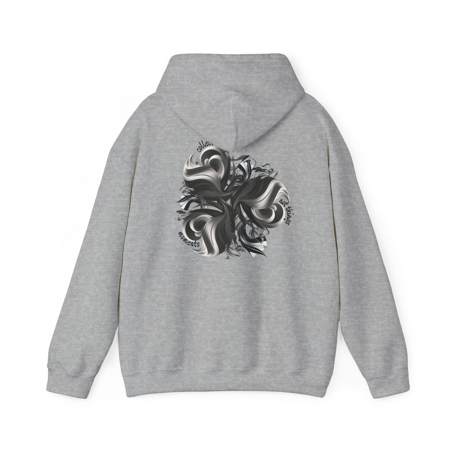 Collect moments not things (printed on back) - Modern Vibes - Unisex Heavy Blend™ Hooded Sweatshirt