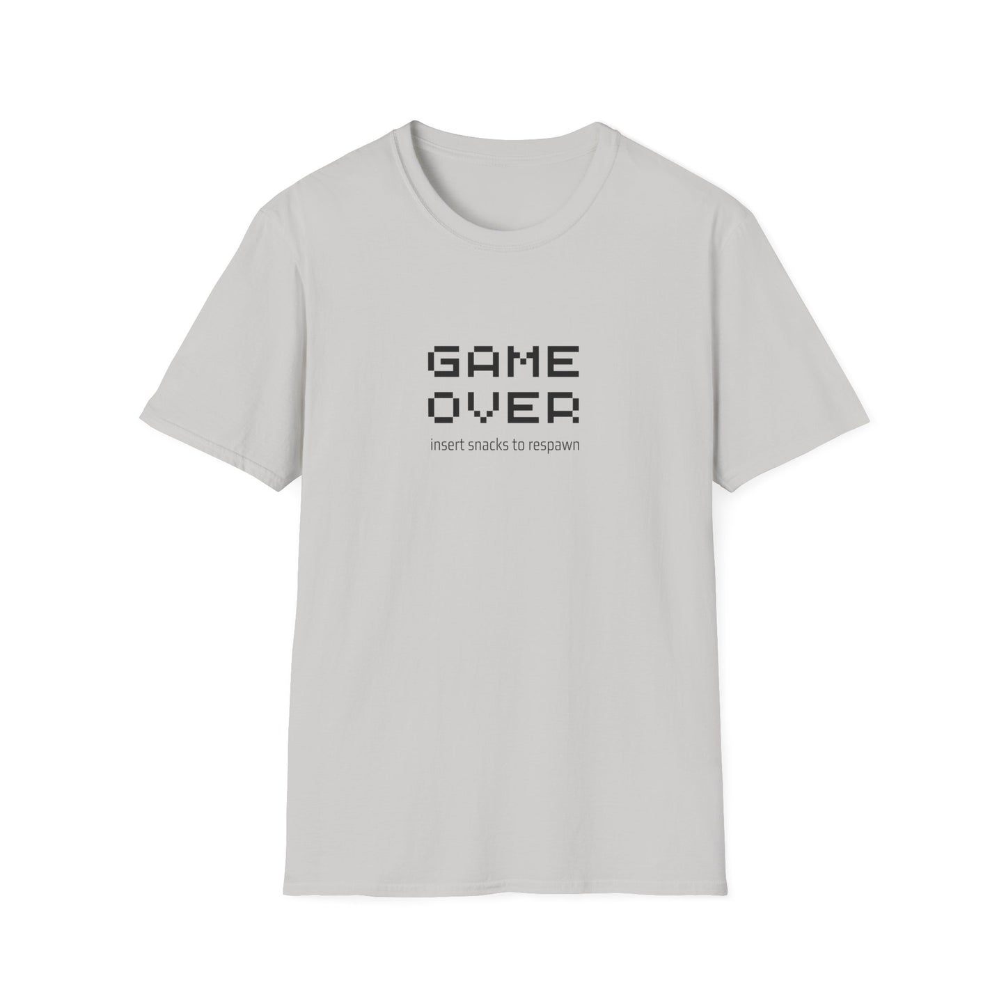 Game Over: Insert Snacks to respawn - Unisex Softstyle T-Shirt