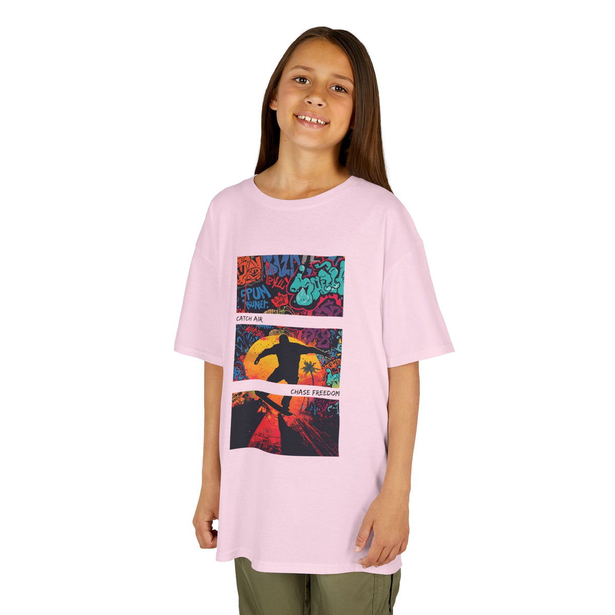 Catch Air, Chase Freedom - Youth / Kids Heavy Cotton™ Tee