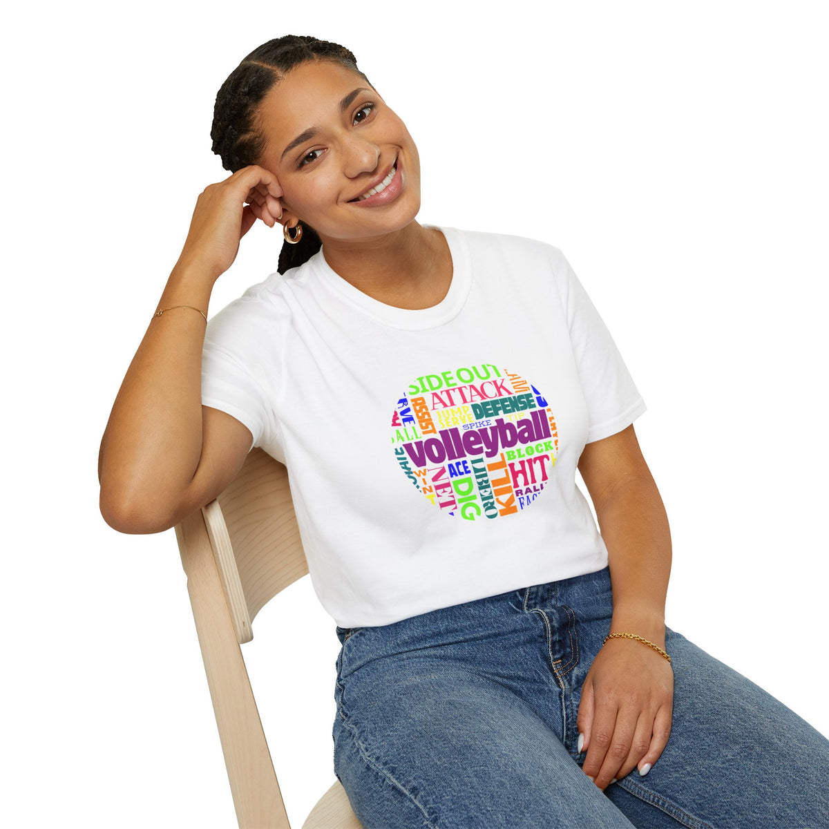 Volleyball Side out - Unisex Softstyle T-Shirt