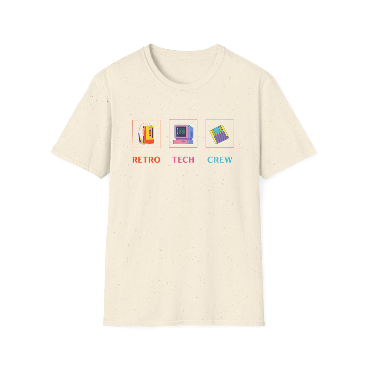 Retro Tech Crew - Unisex Softstyle T-Shirt