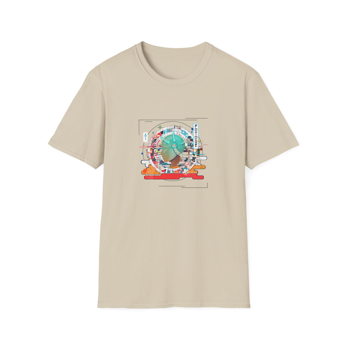 Retro Tech Future - Unisex Softstyle T-Shirt