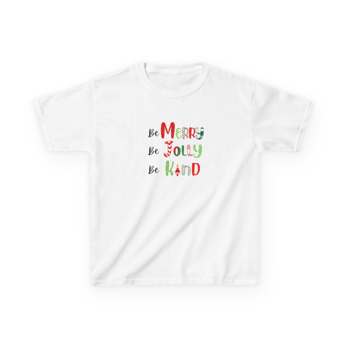 Be Merry, Be Jolly, Be Kind - Youth / Kids Heavy Cotton™ Tee