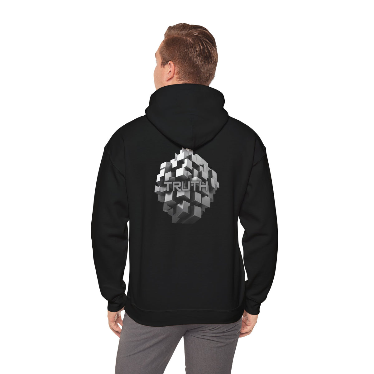 Truth (printed on back) - Statement Graphic - Unisex Heavy Blend™ Hooded Sweatshirt