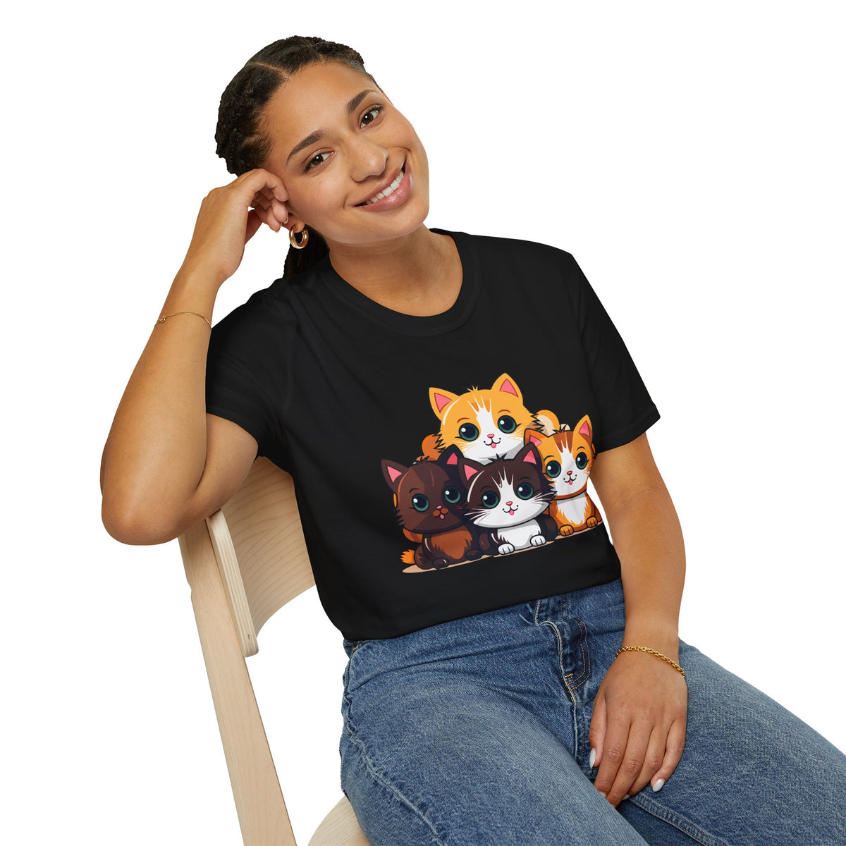Cute cats - Unisex Softstyle T-Shirt