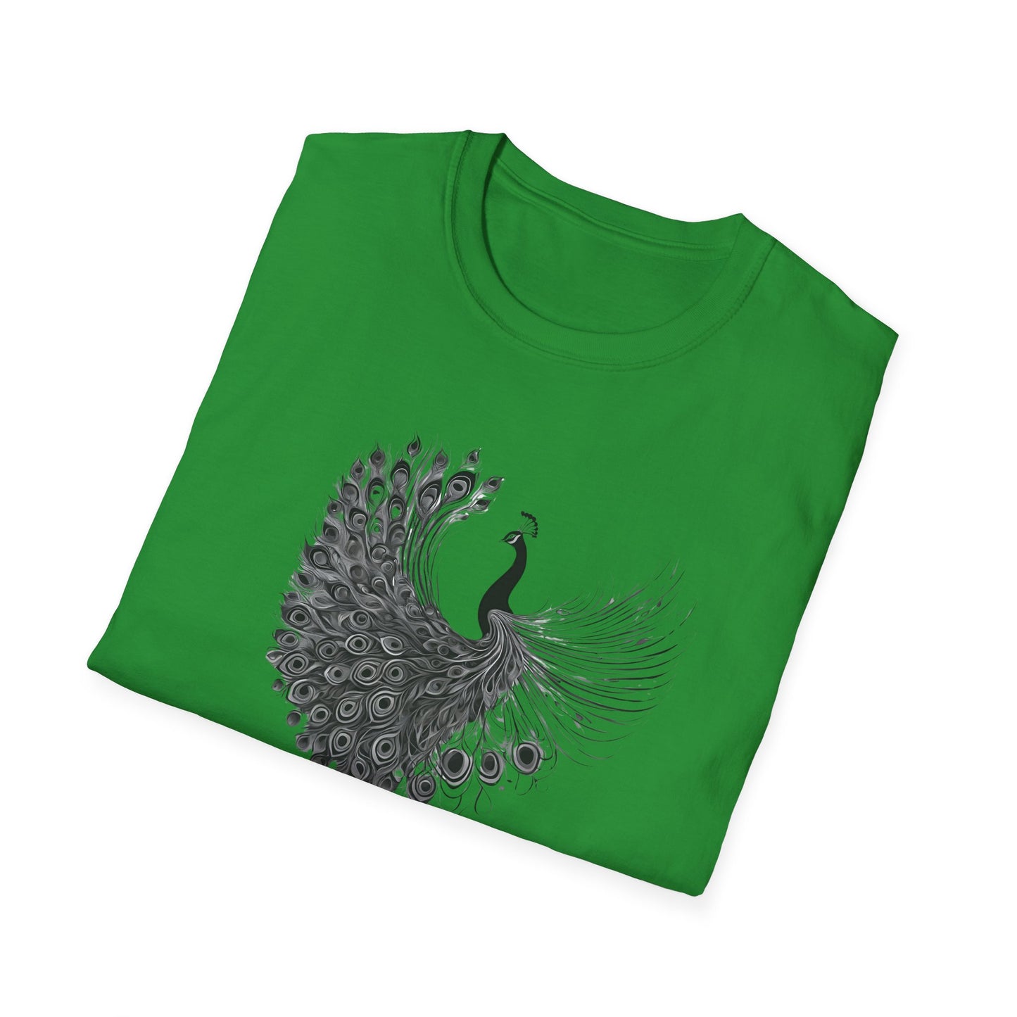 Peacock - Statement graphic - Unisex Softstyle T-Shirt