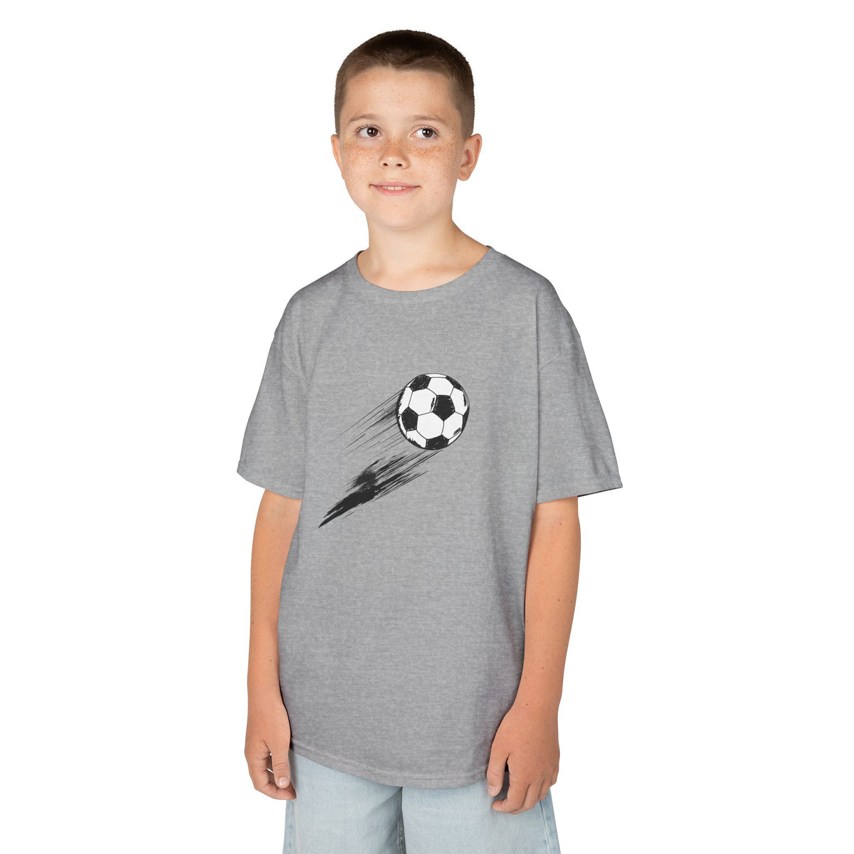 Soccer Swoosh - Youth / Kids Heavy Cotton™ Tee