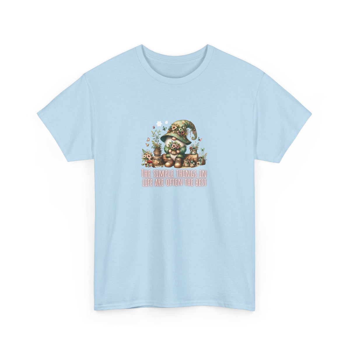 Simplest Things in Life Gnome - Unisex Heavy Cotton Tee