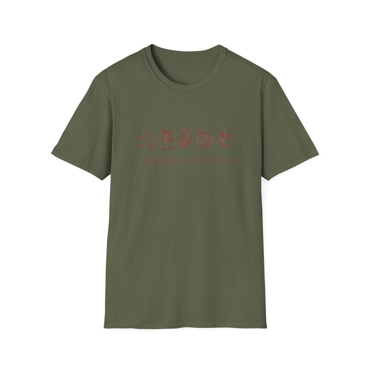 Christmas Sketches - Unisex Softstyle T-Shirt