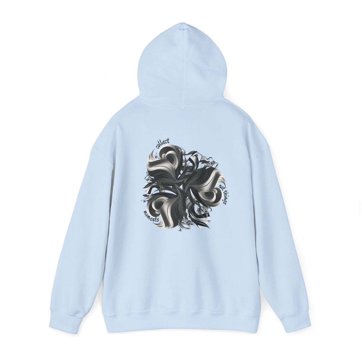 Collect moments not things (printed on back) - Modern Vibes - Unisex Heavy Blend™ Hooded Sweatshirt